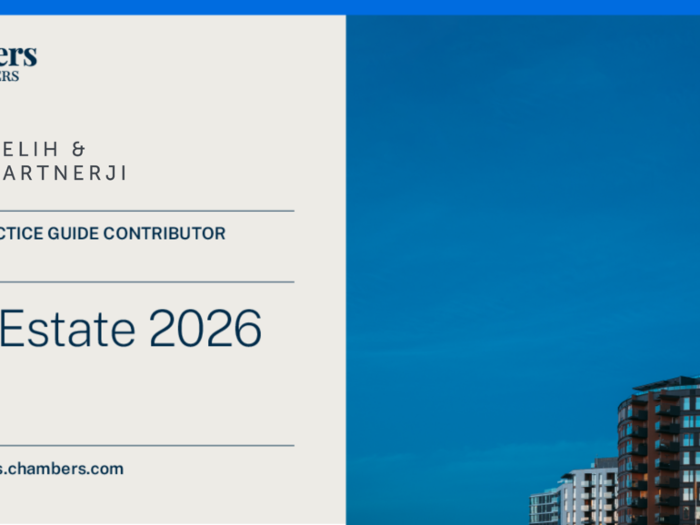Šelih & partnerji s prispevkom v publikaciji Chambers Global Practice Guides – Real Estate 2026: Trends and Developments